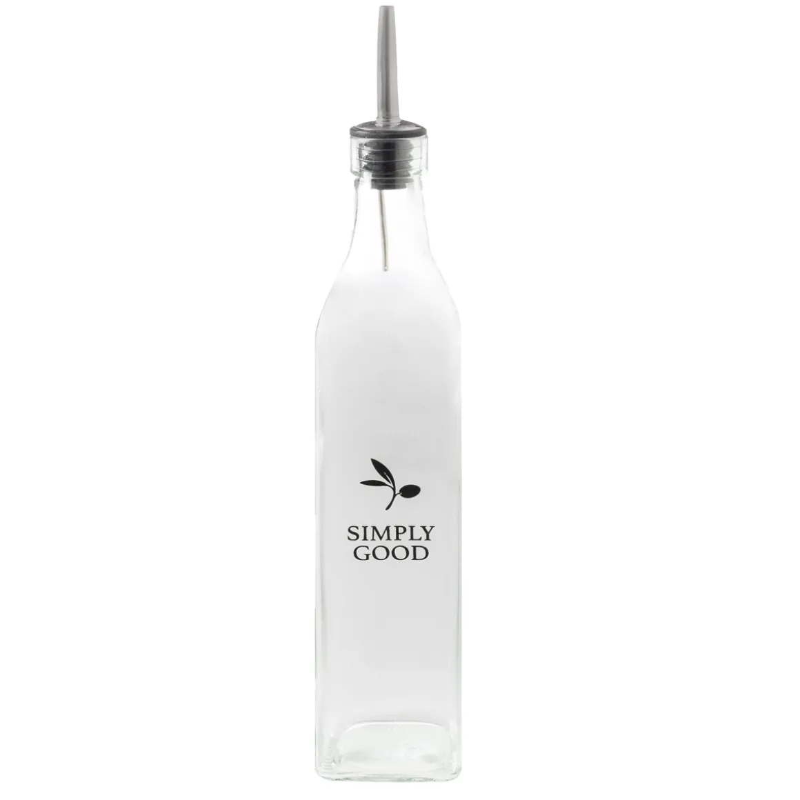 Aceitera Vinagrera de Cristal 500 ml con Dosificador para Cocina y mesa