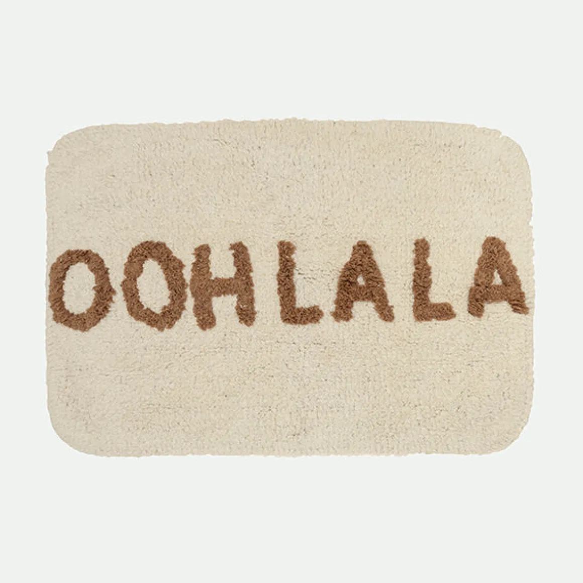Alfombra de baño con mensaje