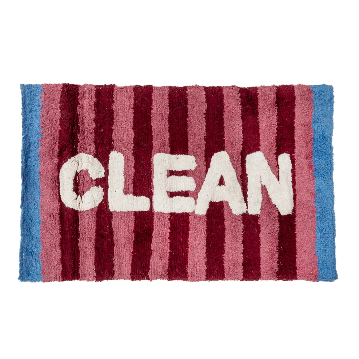 Alfombra de Baño Roja a Rayas CLEAN 50 × 80 cm