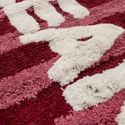 Alfombra de Baño Roja a Rayas CLEAN 50 × 80 cm
