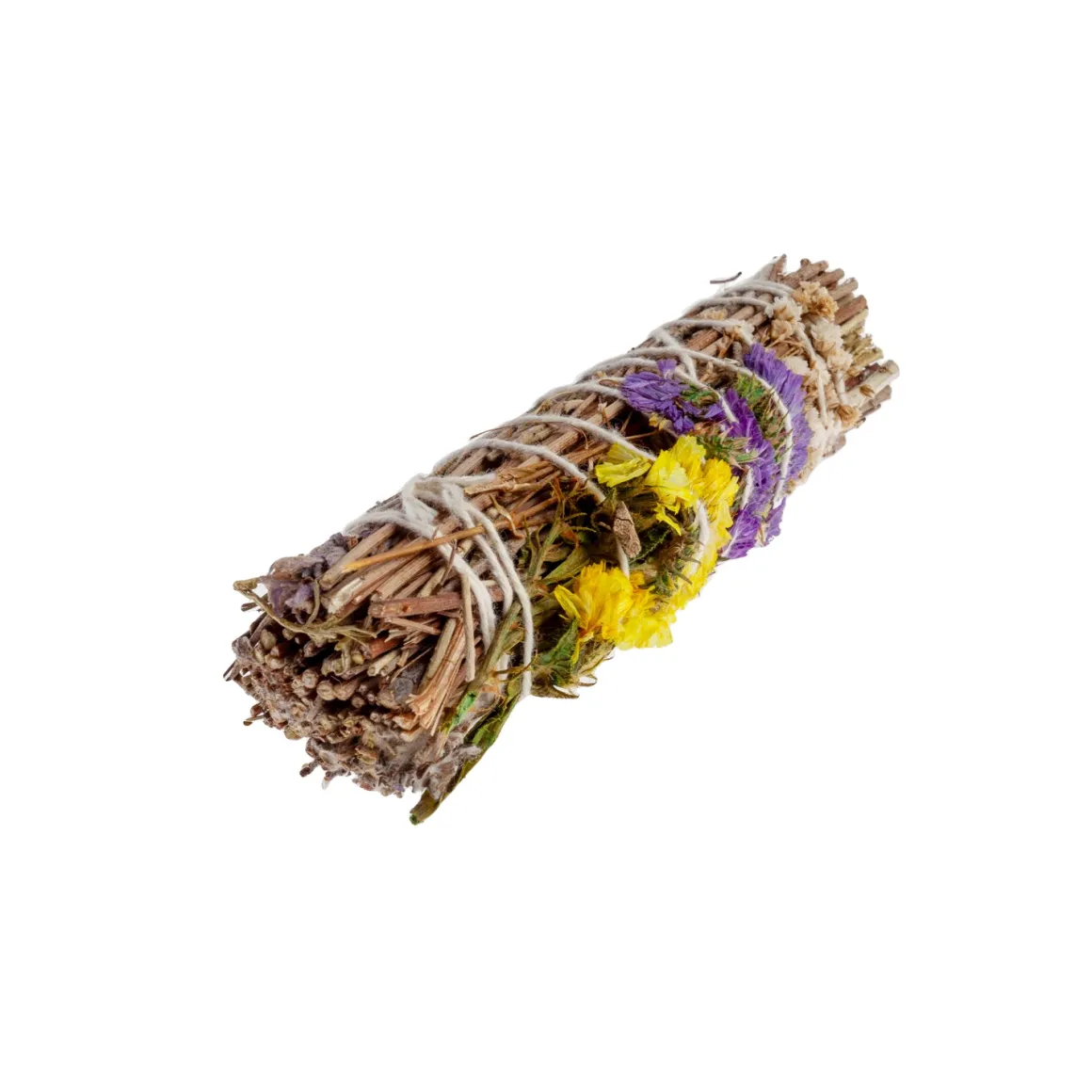 Atadillo salvia con pétalos de flores