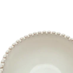 Bol gres esmaltado blanco