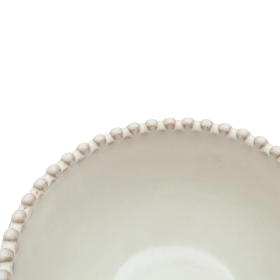 Bol gres esmaltado blanco