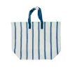 Bolsa de Playa de Rayas Azul Marinero