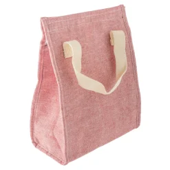 Bolsa Térmica Rosa de Algodón 22 x 11 x 26 cm