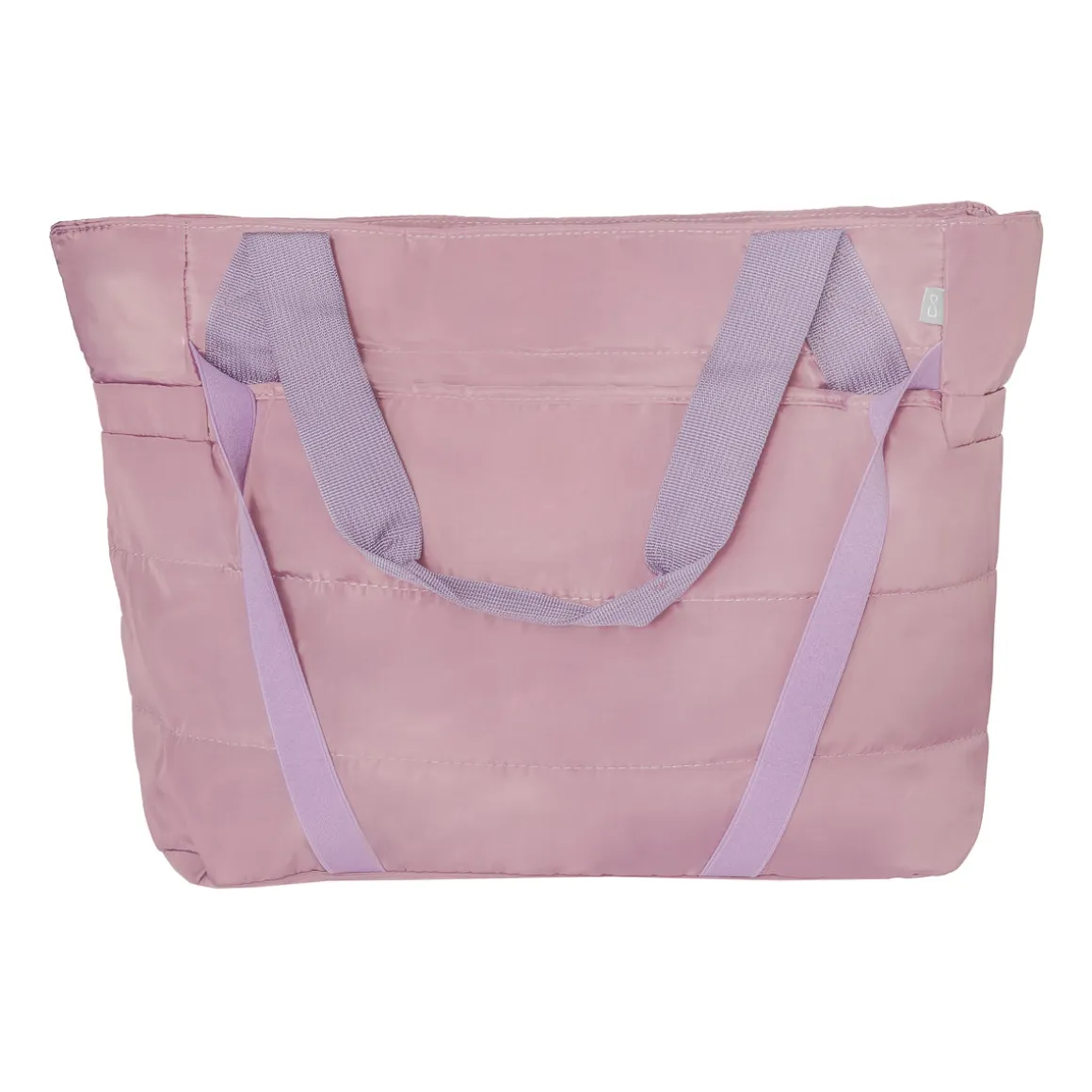 Bolso Tote Acolchado Ciruela Grande