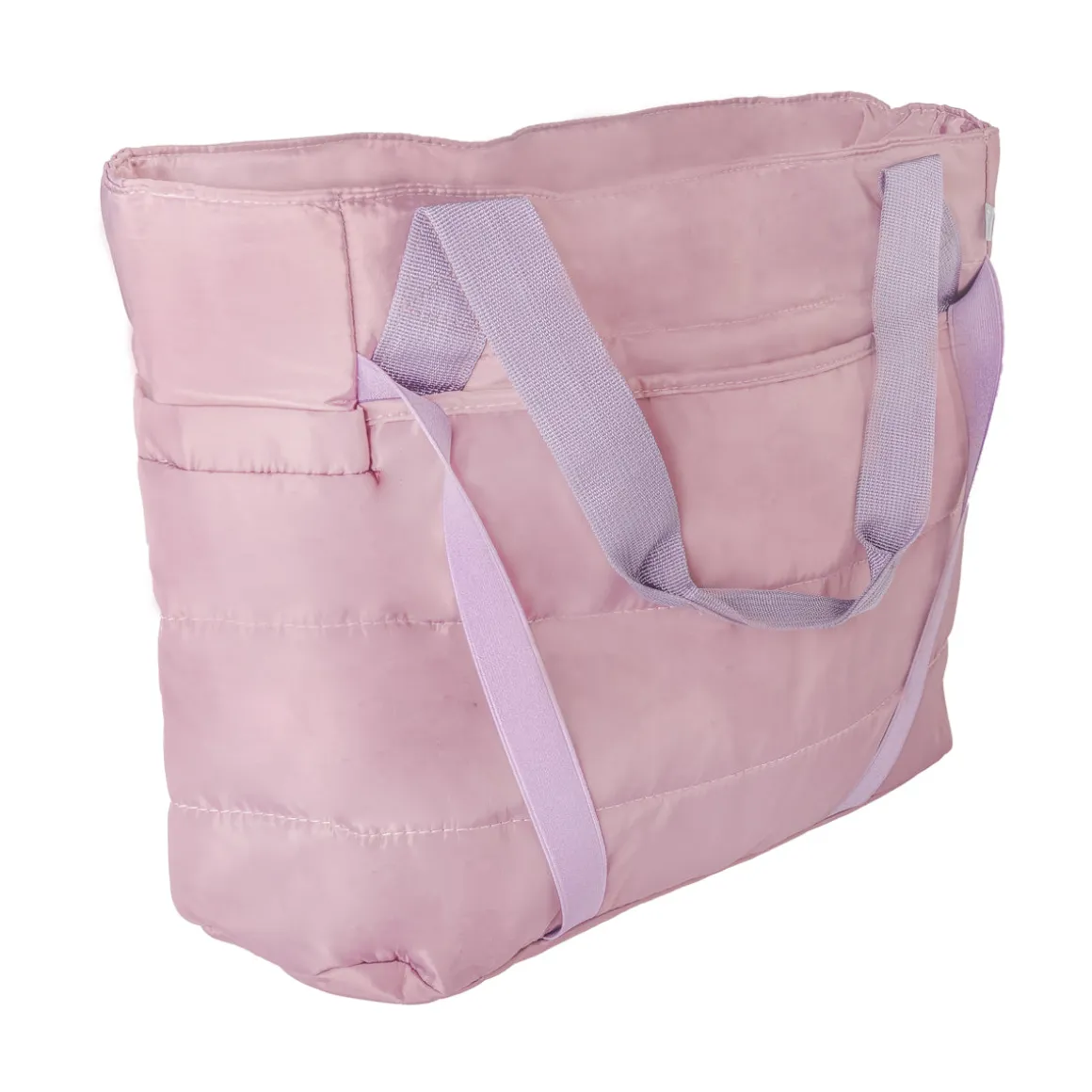 Bolso Tote Acolchado Ciruela Grande