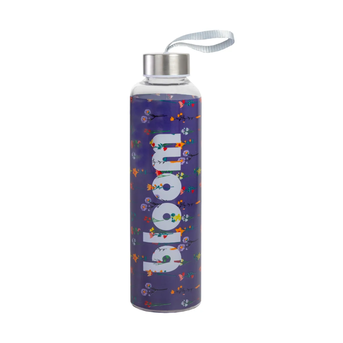 Botella borosilicato 550ml, azul