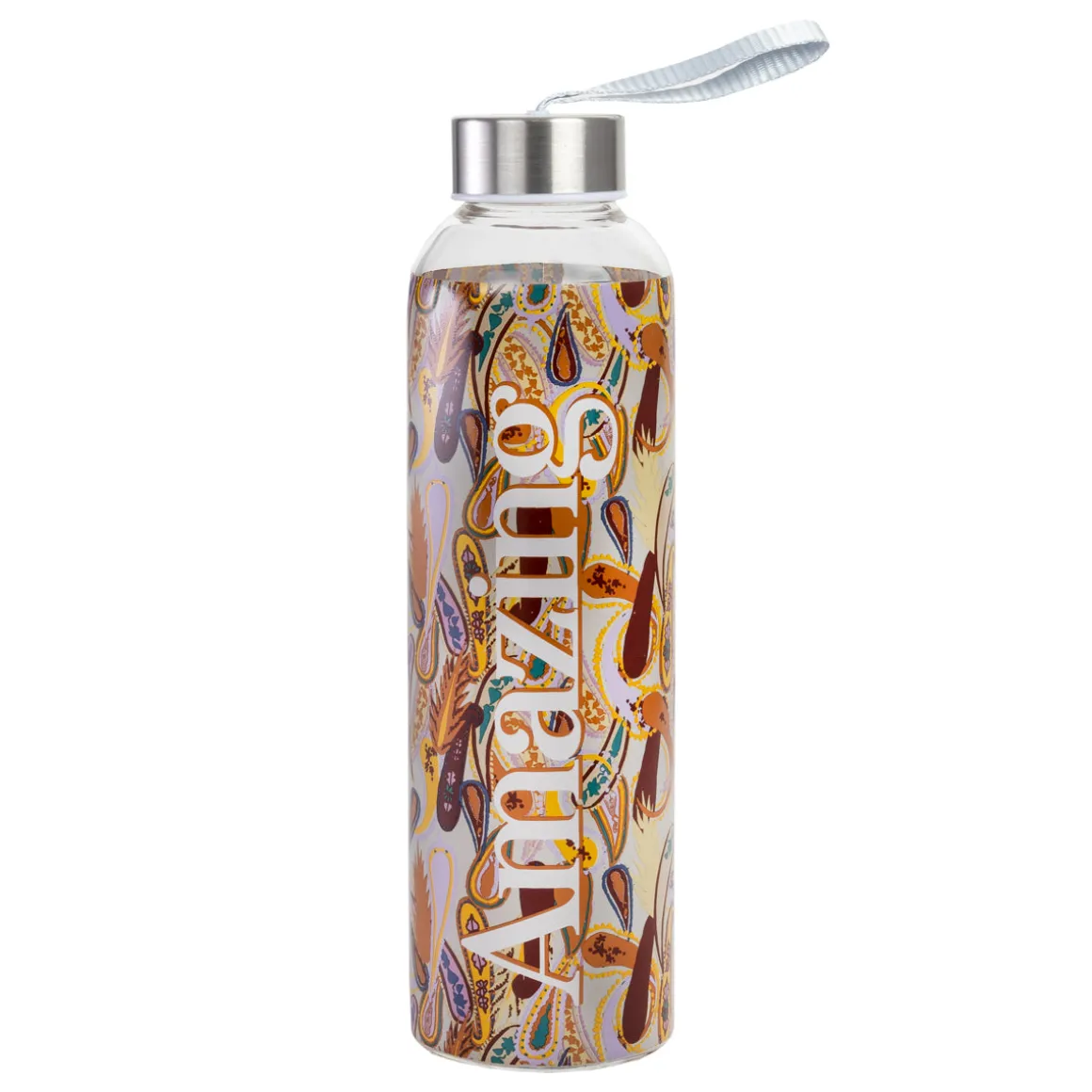 Botella borosilicato 550ml, marron