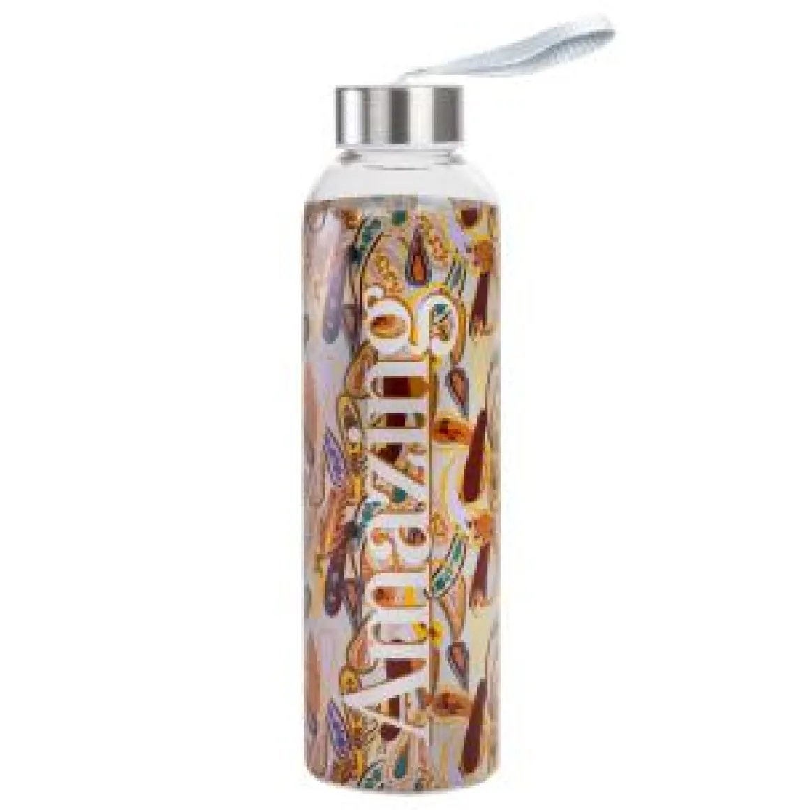 Botella borosilicato 550ml, marron