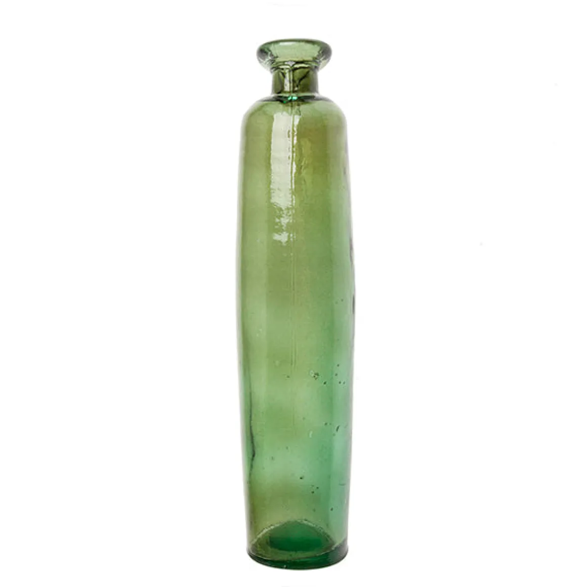 Botella decorativa verde