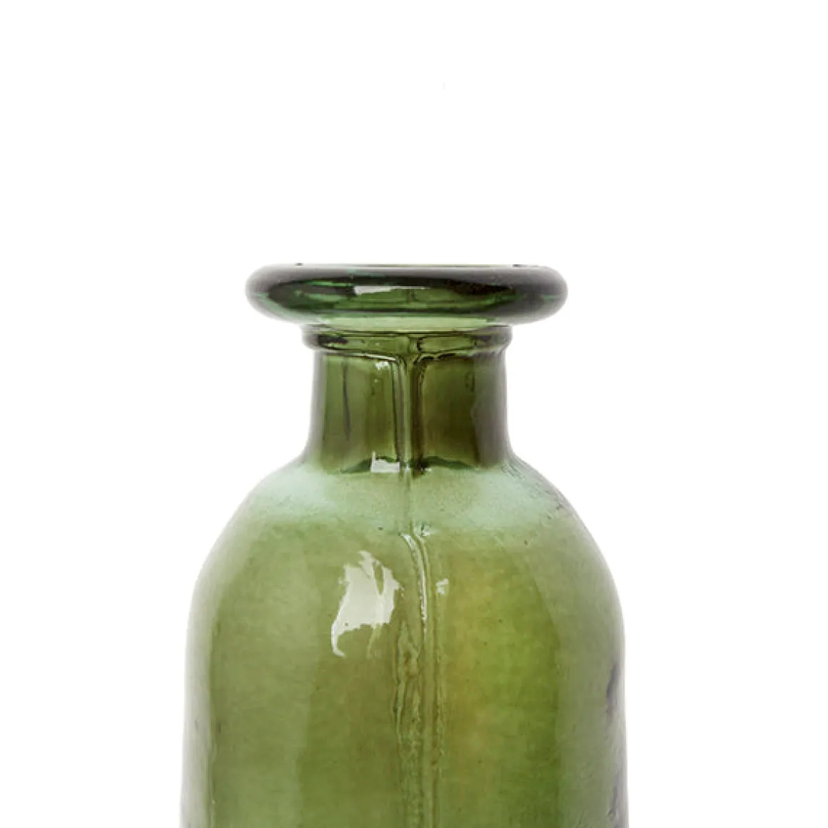 Botella decorativa verde