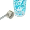 Botella vidrio 500cc tapa y lazo azul