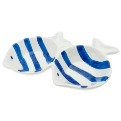 Bowls con Forma de Pez Azul de Dolomita