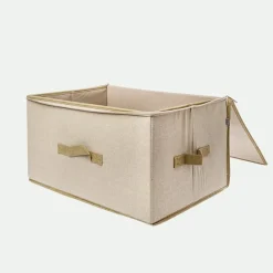 Caja con tapa, cierre y asa