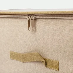 Caja con tapa, cierre y asa