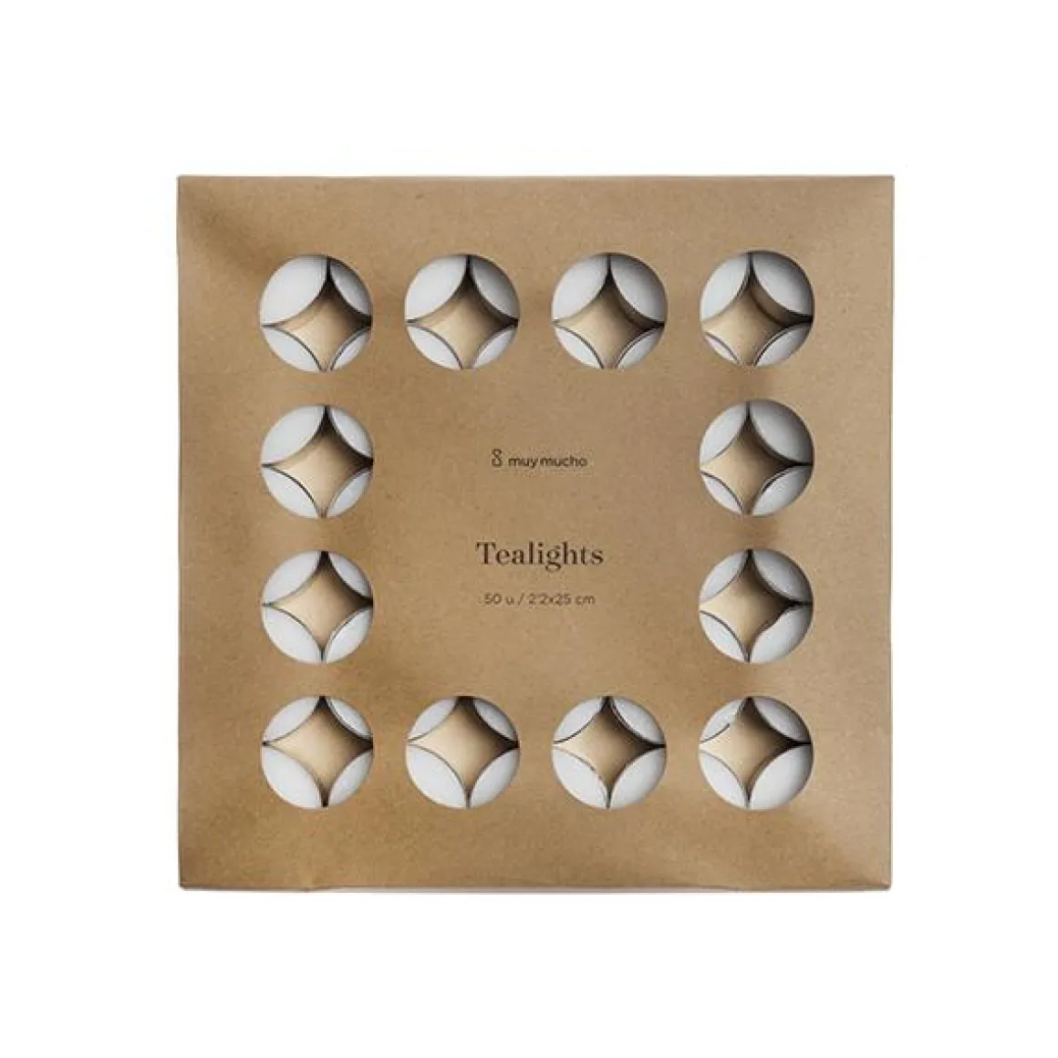 Caja de 50 velas te blanco
