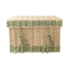 Caja Organizadora de Fibra Natural con tapa