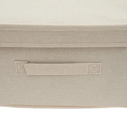 Caja Plegable Beige con Tapa y Asa 36X48X19