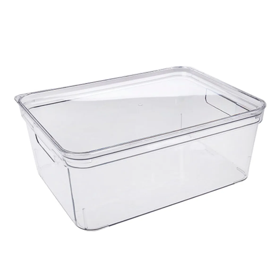 Caja transparente con tapa