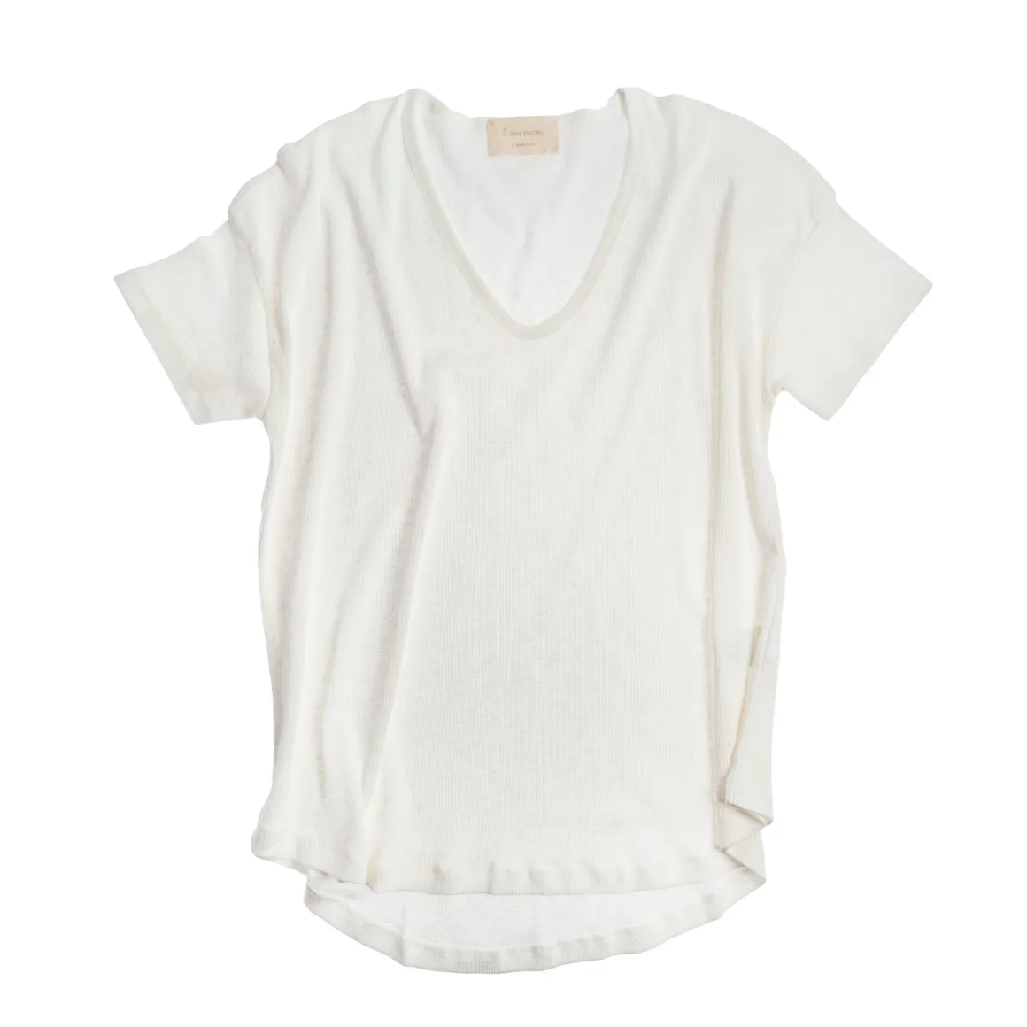 Camiseta canalé flamé