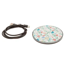 Cargador inalámbrico floral