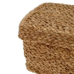 Cesta cuadrada con tapa 16x11cm