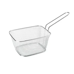 Cesta de Acero Plateada para Servir y Presentar aperitivos