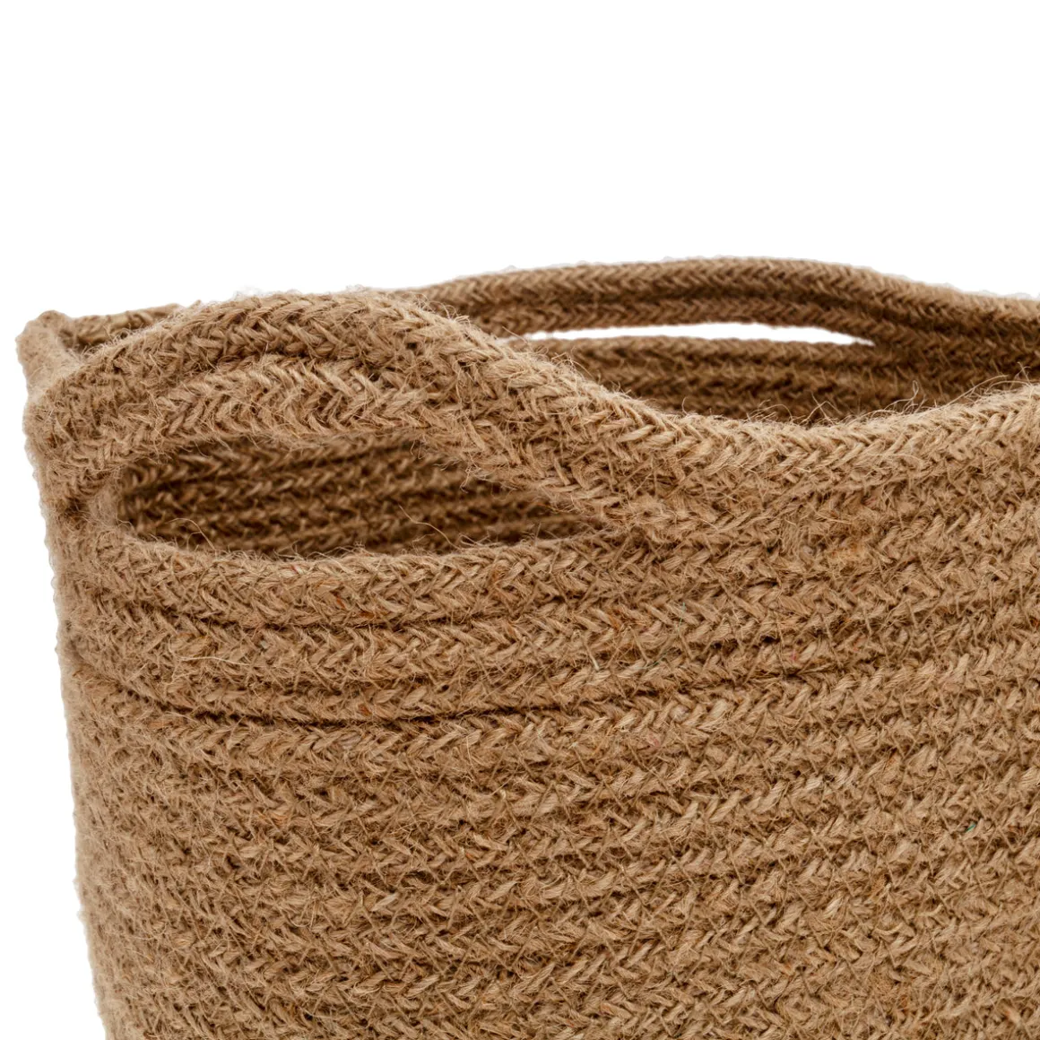 Cesta redonda con asas