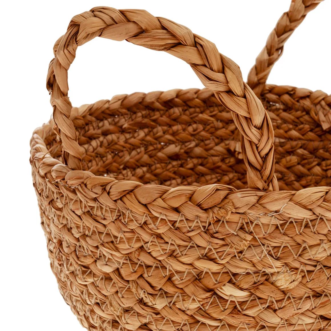 Cesta redonda con asas