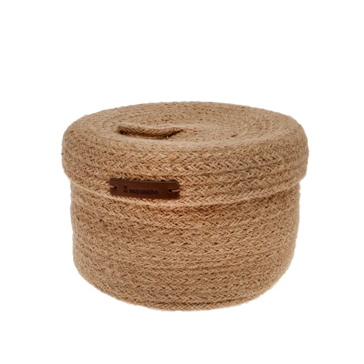 Cesta redonda con tapa
