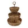 CESTA SEAGRASS 31X25X7 FRUTA MARRON