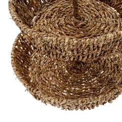 CESTA SEAGRASS 31X25X7 FRUTA MARRON