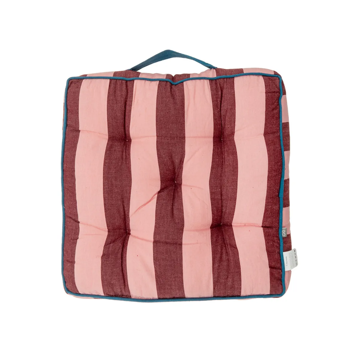 Cojín para Silla a Rayas Rojo 40 × 40 × 8 cm