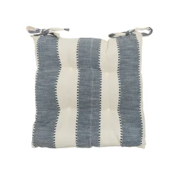 Cojín para Silla de Algodón Azul 40 × 40 cm