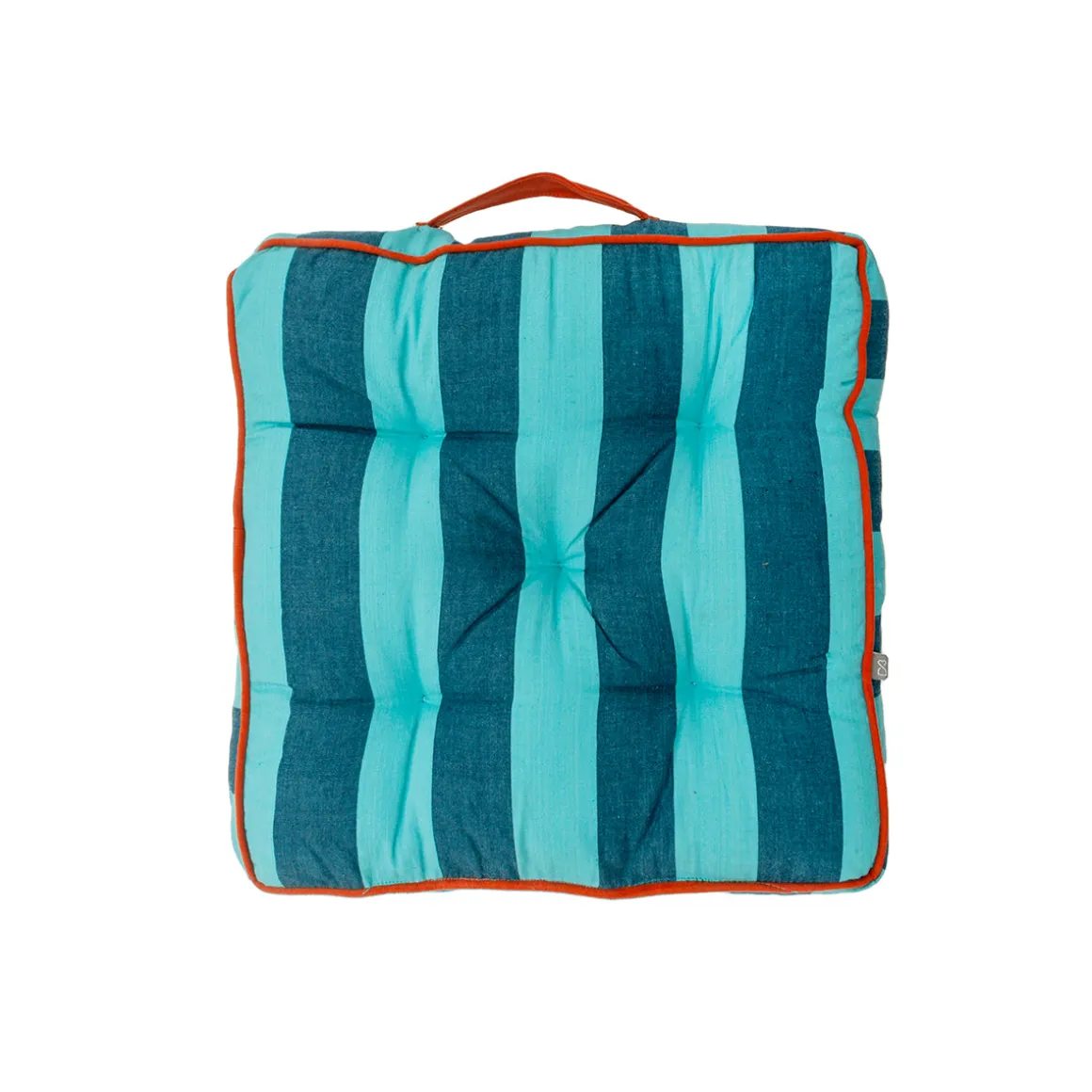 Cojín para Silla Rayas Azules 40 × 40 cm