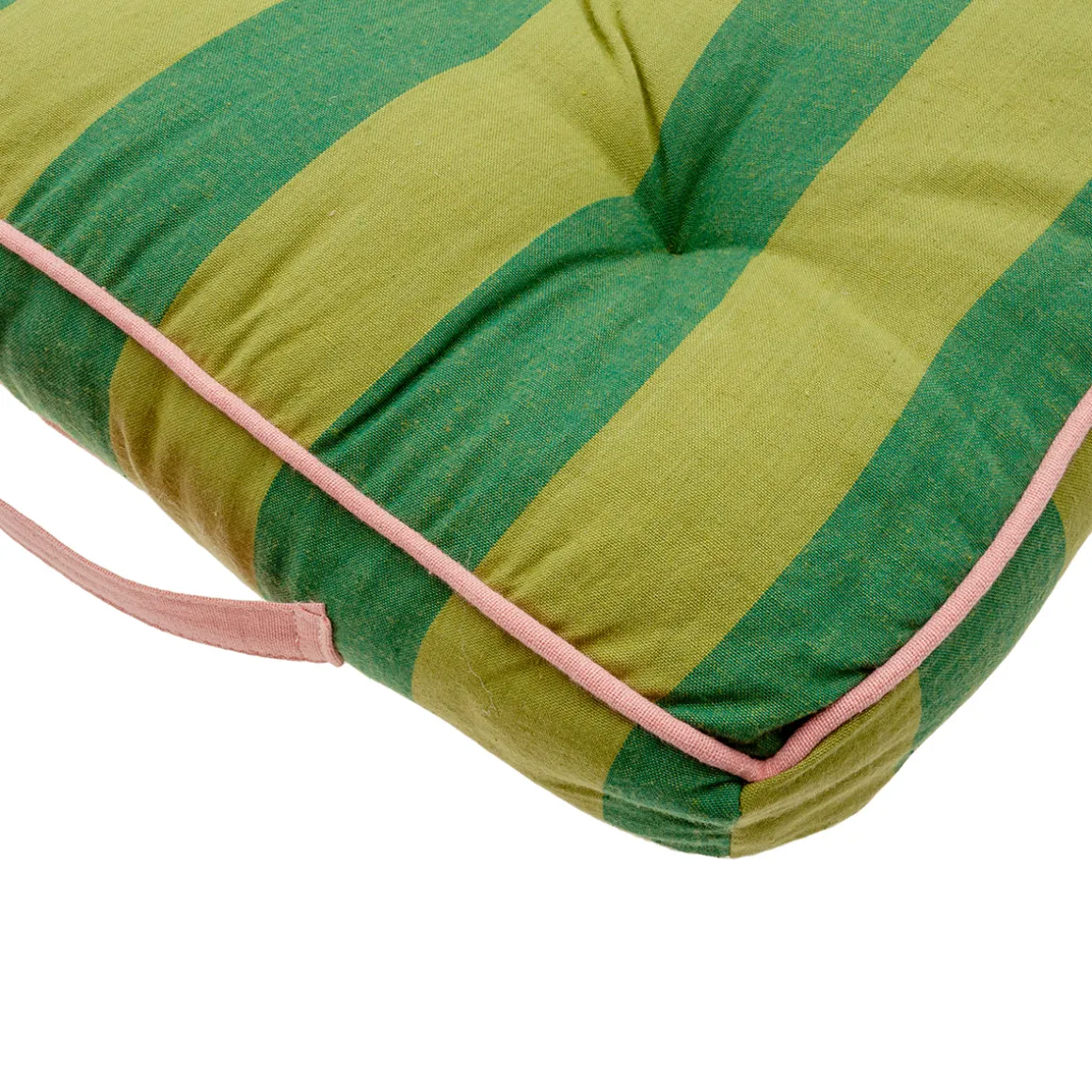Cojín para Silla Rayas Verdes 40 × 40 cm