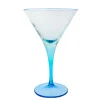 Copa Martini de Cristal Azul 10,9x17,7 cm