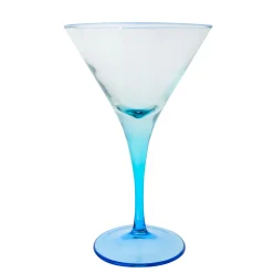 Copa Martini de Cristal Azul 10,9x17,7 cm
