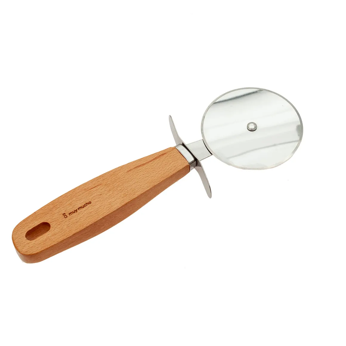 Cortador de Pizza de Madera Natural 21 × 6,5 cm