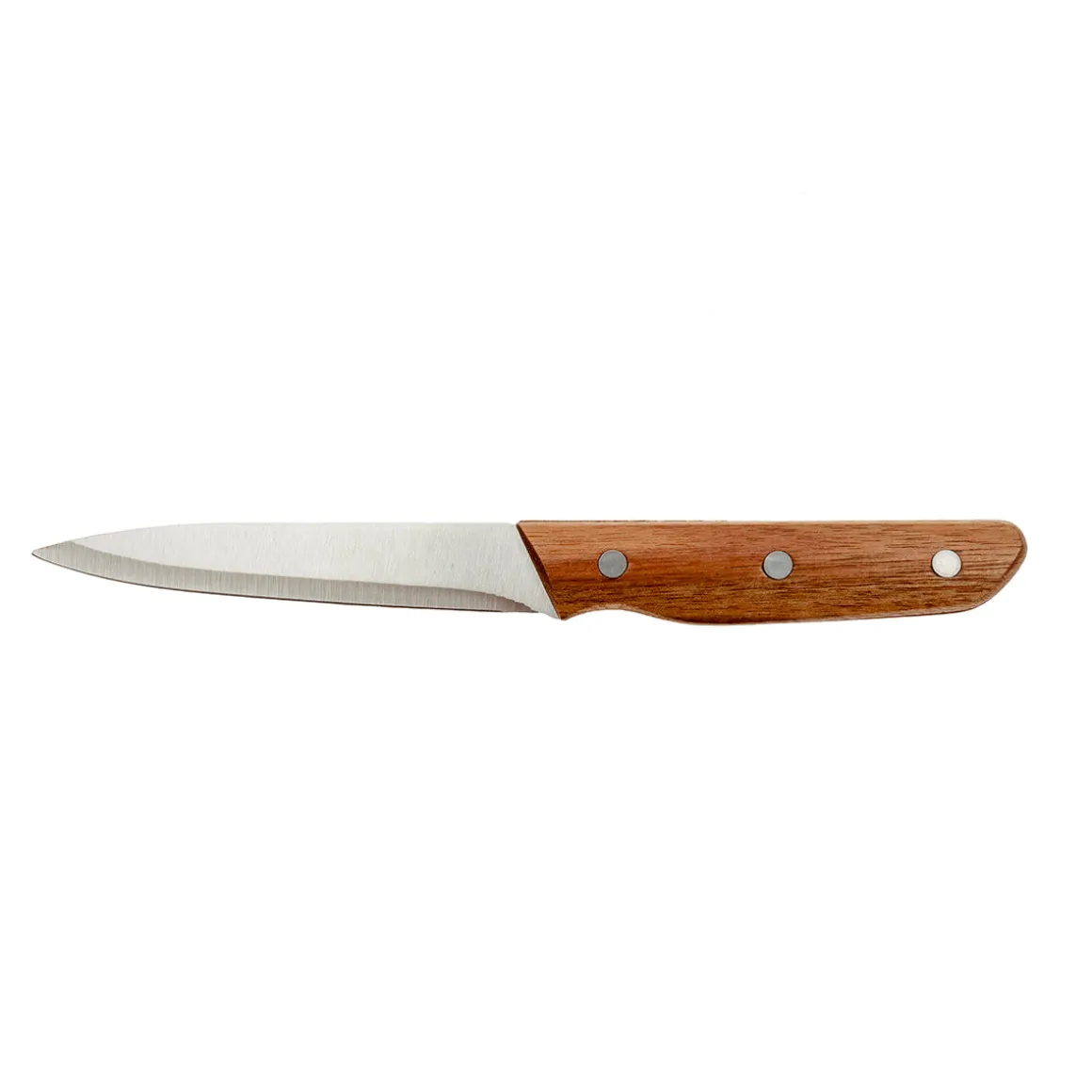 Cuchillo Pelador de Acero Inoxidable con Mango de Acacia