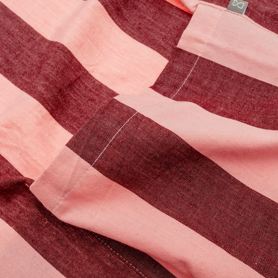 Delantal a rayas rojo 60 × 84 cm