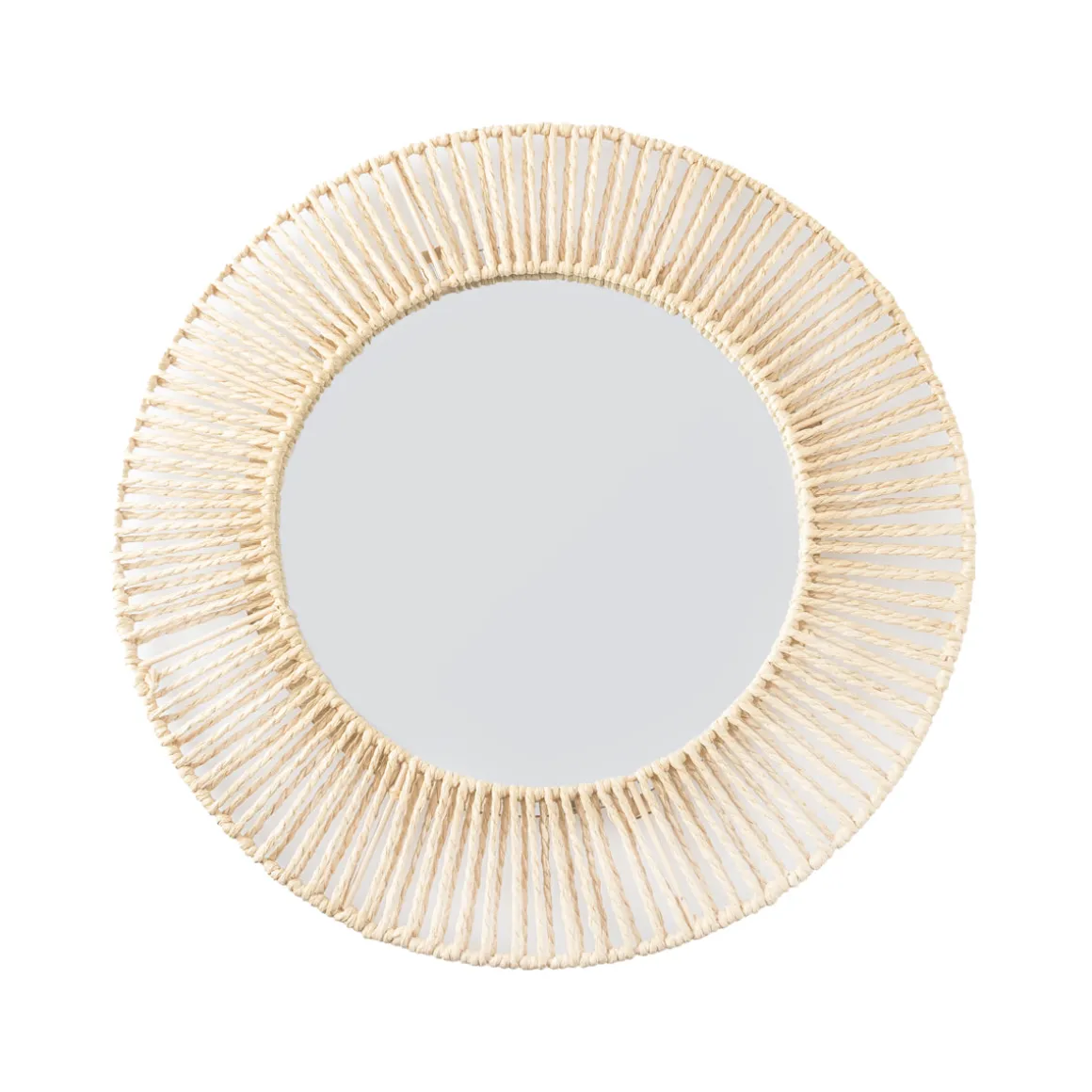 Espejo decorativo de Fibra Natural