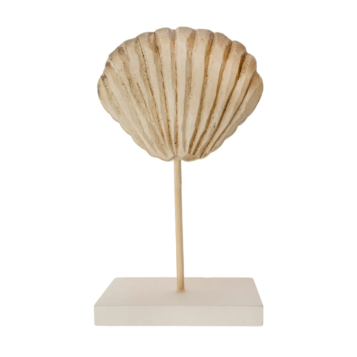 Figura Decorativa Concha Marina sobre Base
