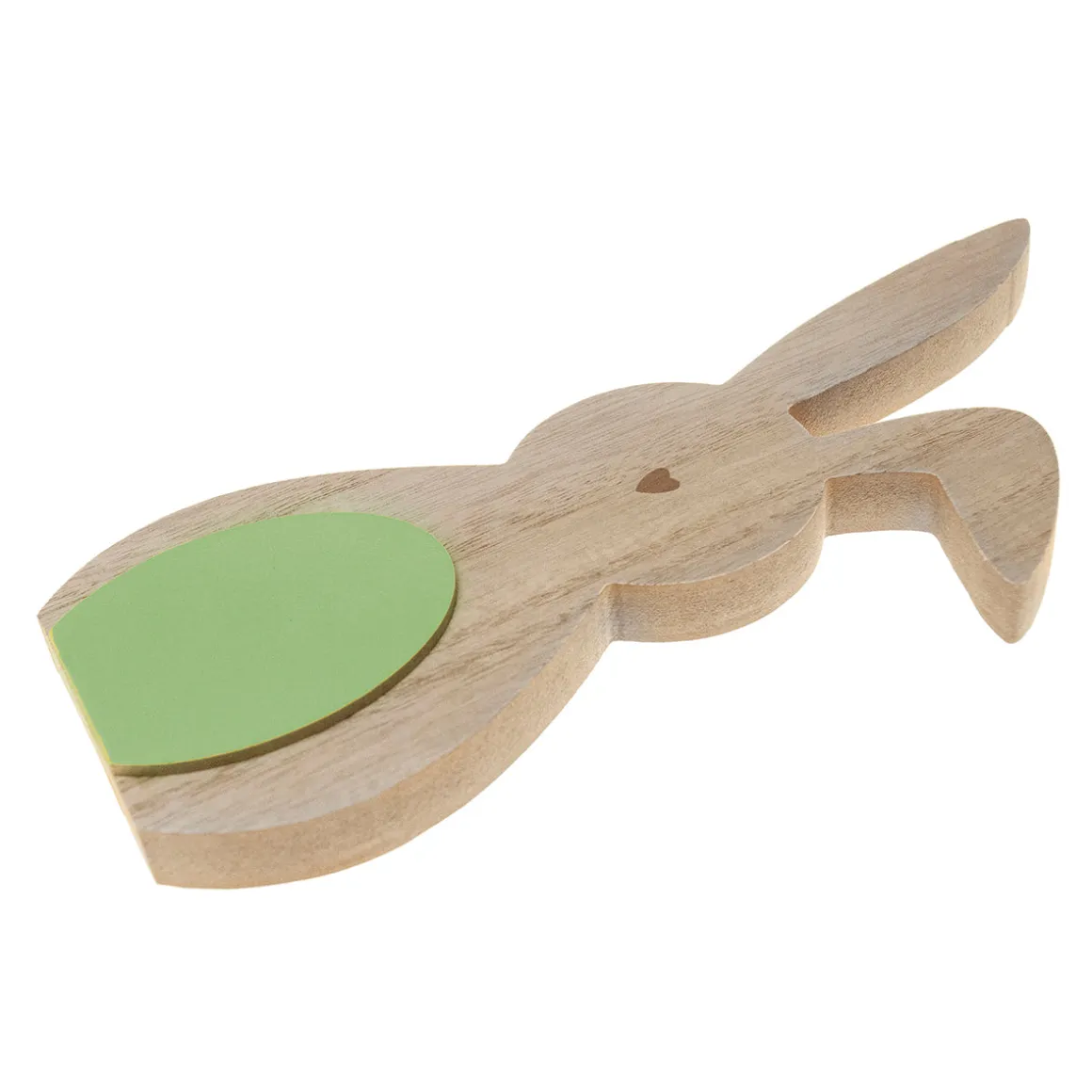 Figura madera conejo verde