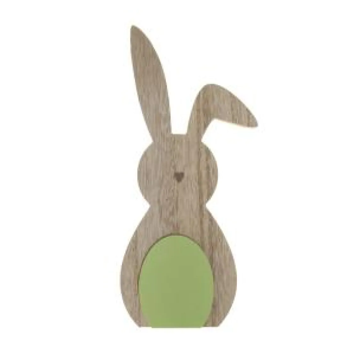 Figura madera conejo verde