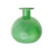 FLORERO DE VIDRIO RECICLADO BOTELLA VERDE