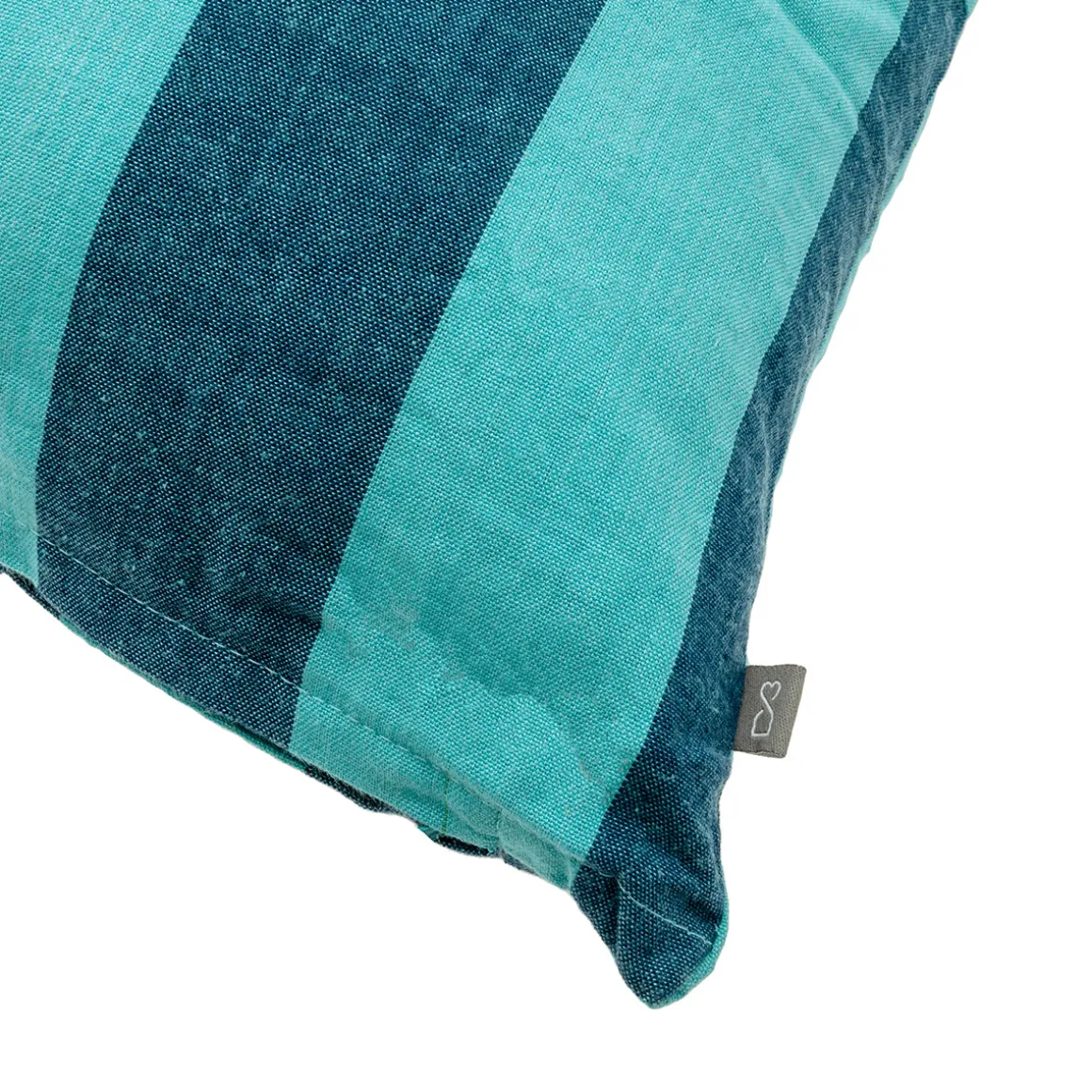 Funda de Cojín Azul a Rayas 45 × 45 cm