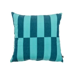 Funda de Cojín Azul a Rayas 45 × 45 cm