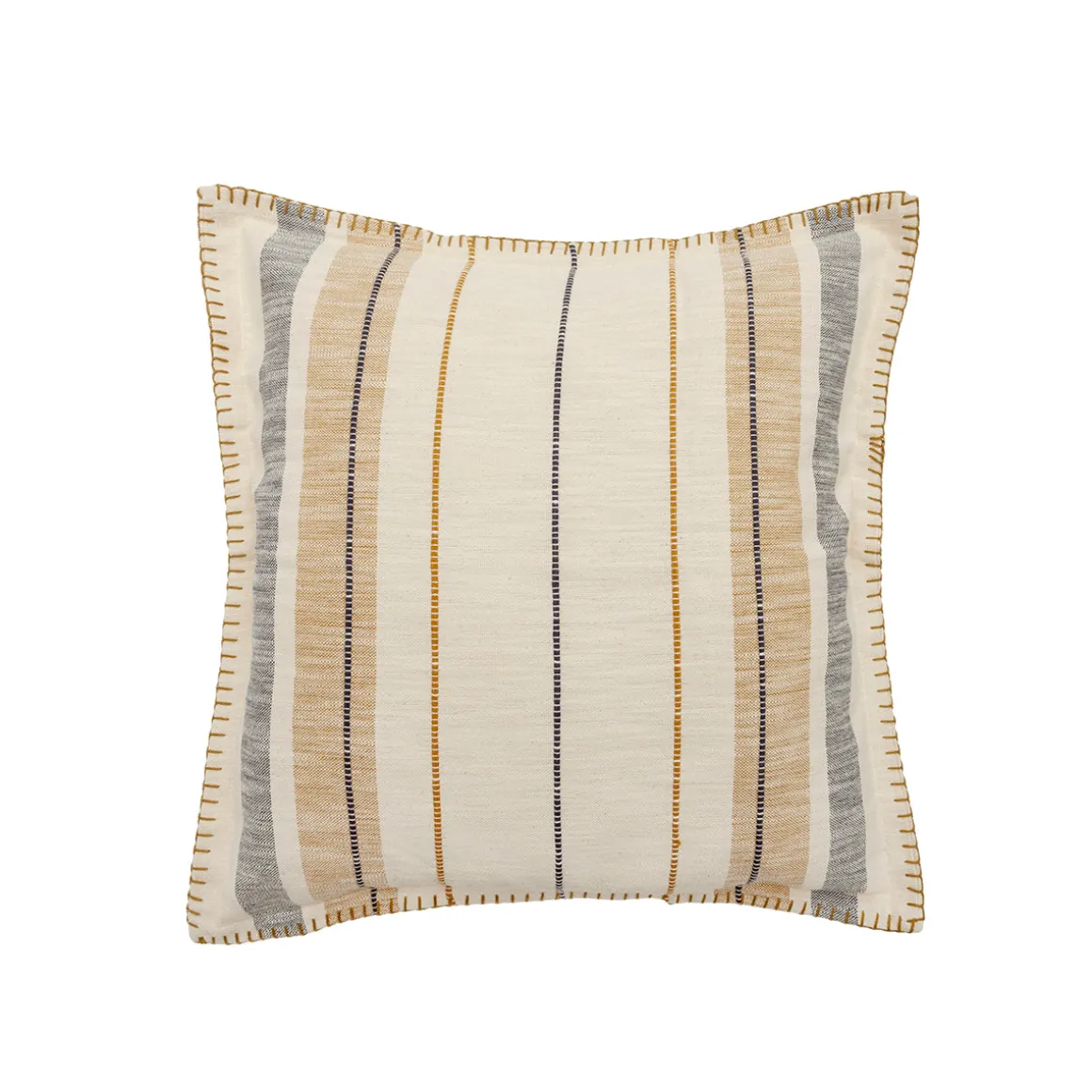 Funda de Cojín de Algodón Azul 45 × 45 cm